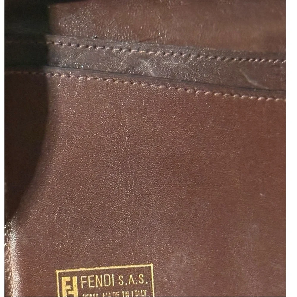 Fendi Vintage Zucca Monogram Canvas & Leather Clutch Wallet - Picture 6 of 15